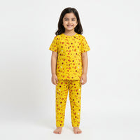 Floral Yellow Nightsuit