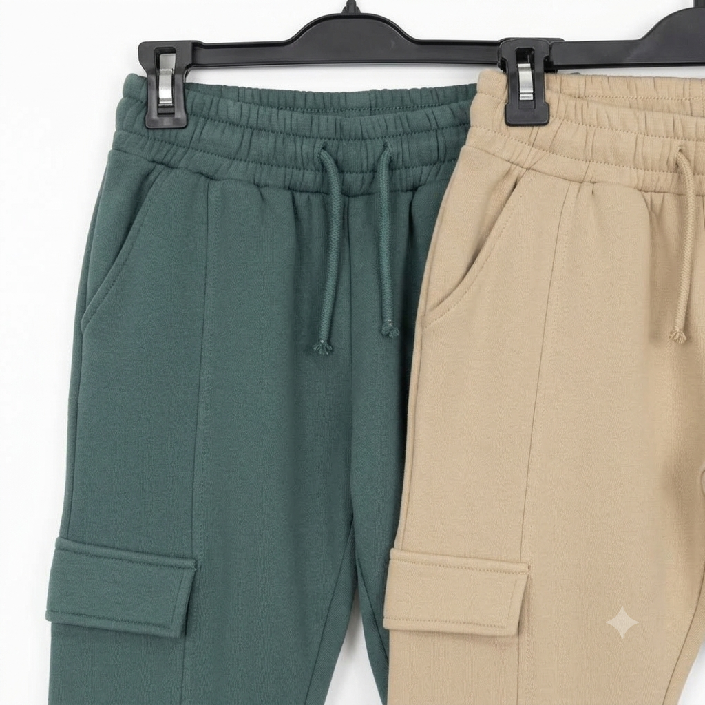Peacock Cargo Fleece Trouser