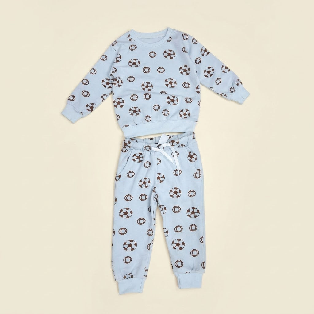 Football Blue Fleece Tracksuit