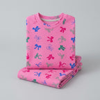 Pink Ribbon & Knot Lounge Set