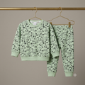 Floral Green Fleece Tracksuit