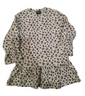 Cheeta beige Crinkle Top