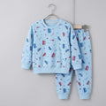 Cars In Blue Fleece Tracksuit