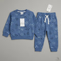 Car Blue Fleece Tracksuit