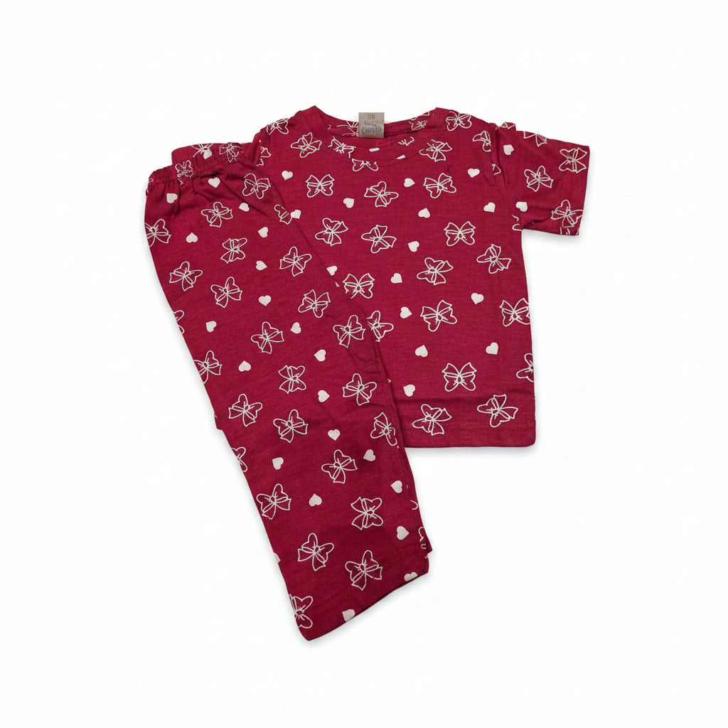 Pink Butterfly Nightsuit