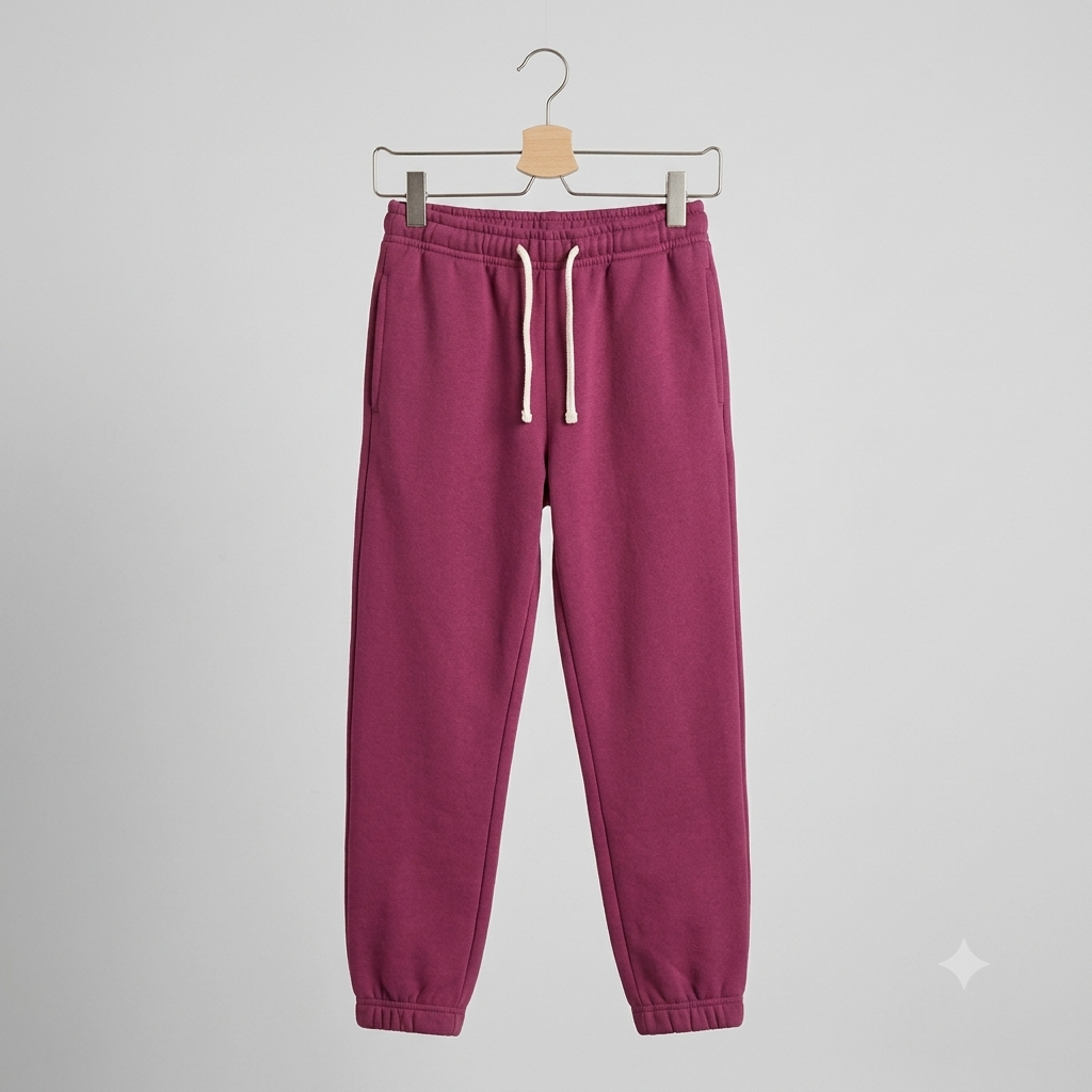 Minoti Export Pinkish Maroon Fleece Trouser