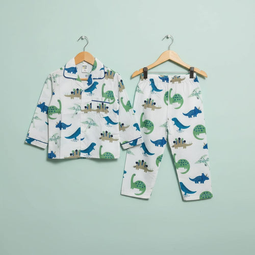 Dino Cotton Nightsuit