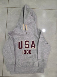 EMBROIDED USA FLEECE HOODIE