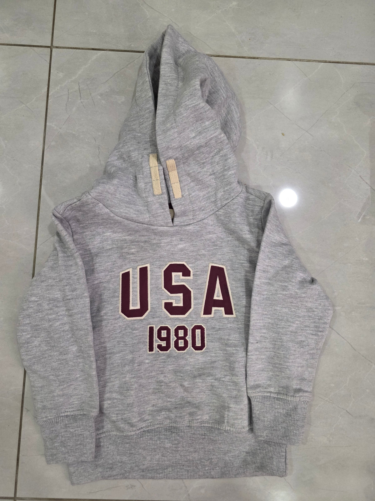 EMBROIDED USA FLEECE HOODIE