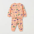 Peach Butterfly Fleece Tracksuit