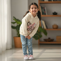Peacock Floral Sequence Hoodie