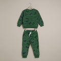 Butterfly In Green Fleece Tracksuit