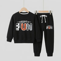 Keep It Fun Black Fleece Tracksuit
