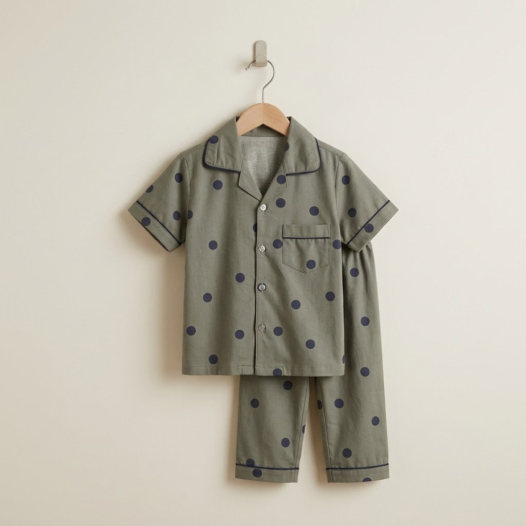 Polka Dot Cotton Nightsuit