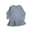 Light Blue Floral Crinkle tops