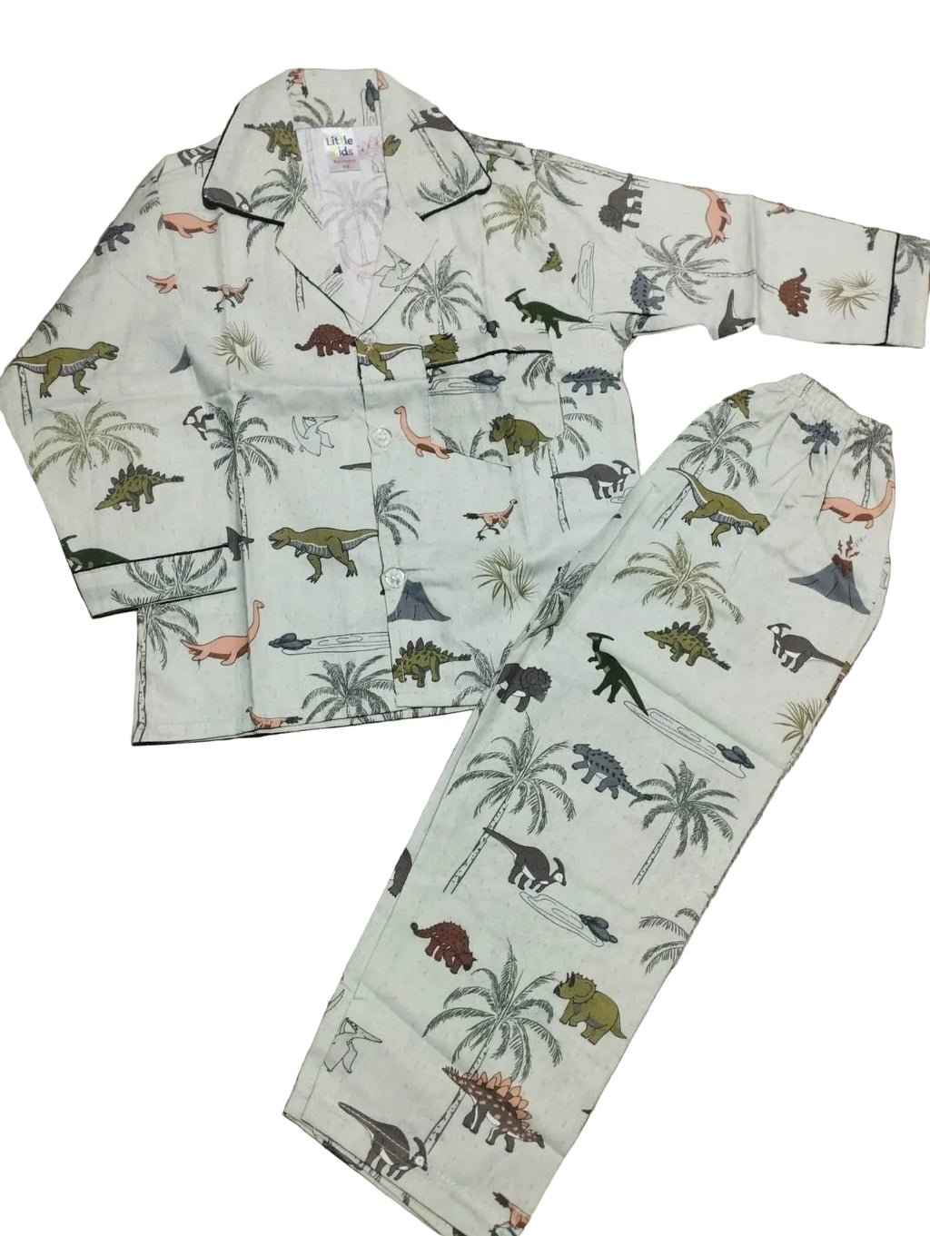 Dino Theme Cotton Nightsuit