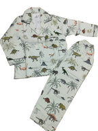 Dino Theme Cotton Nightsuit