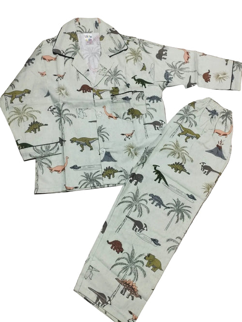 Dino Theme Cotton Nightsuit