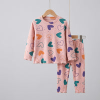 Peach Hearts Lounge Set