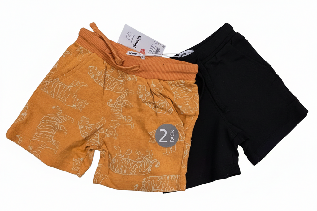Orange and Black Sinsay Shorts (Pack of 2)