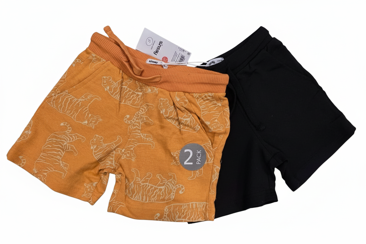 Orange and Black Sinsay Shorts (Pack of 2)