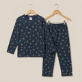 Bunny In Gray Full Sleeves Cotton Jersey Nightsuit