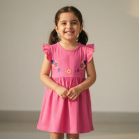 Pink Cotton Jersey Frocks