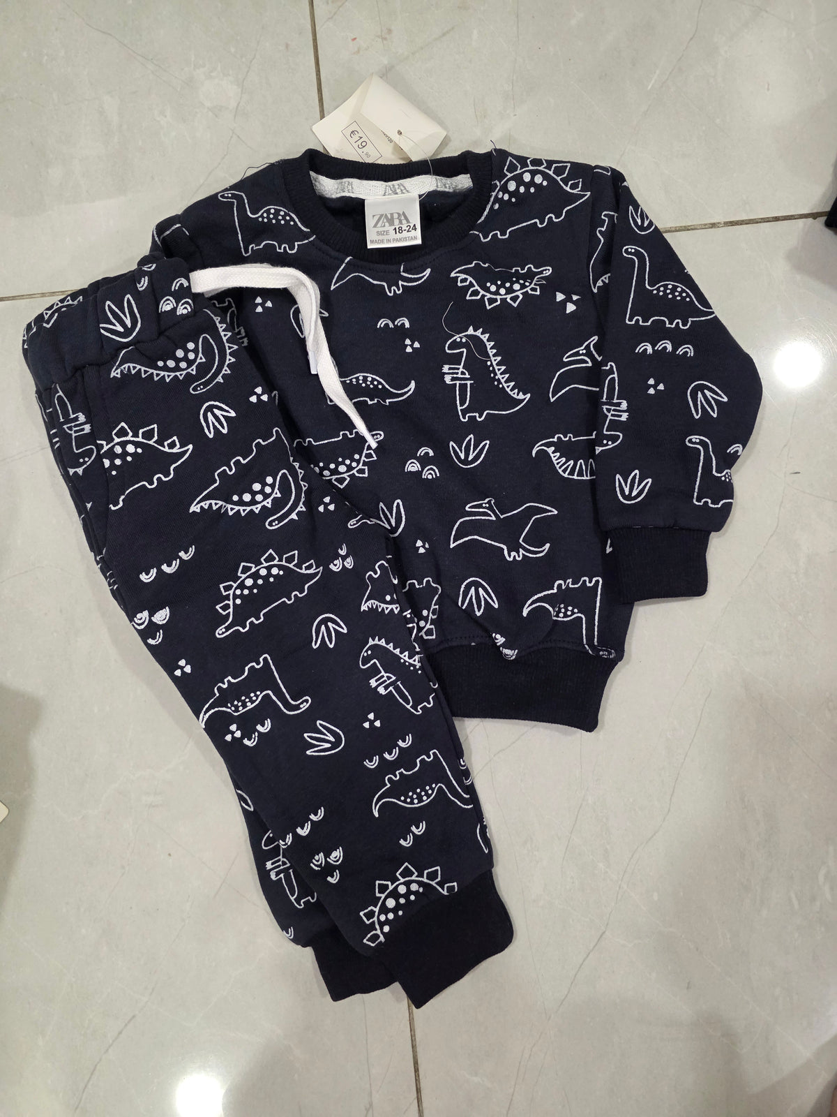Dino Blue Fleece Tracksuit