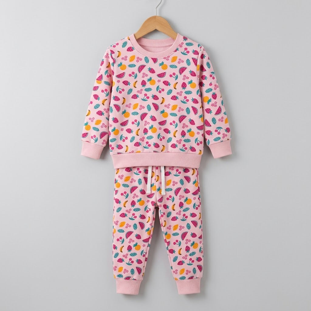 Watermelon in Pink Fleece Tracksuit