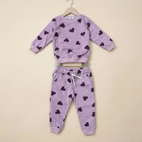 Purple Hearts Fleece Tracksuit
