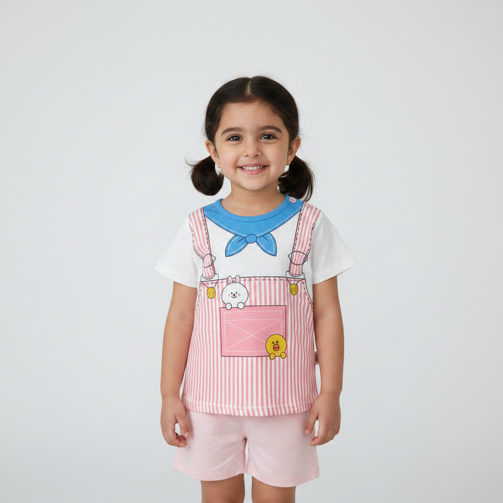 Pink Bow Style Imported Summer Set