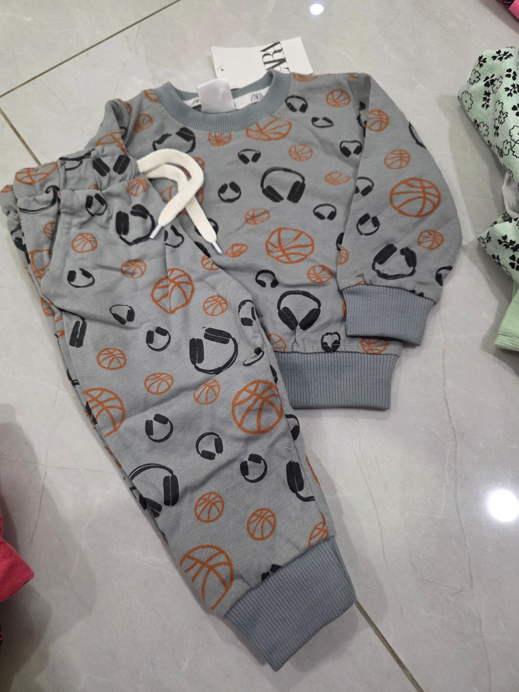 White Headphones Fleece Tracksuit