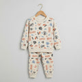 Super Hero Brownish Beige Football Fleece Tracksuit