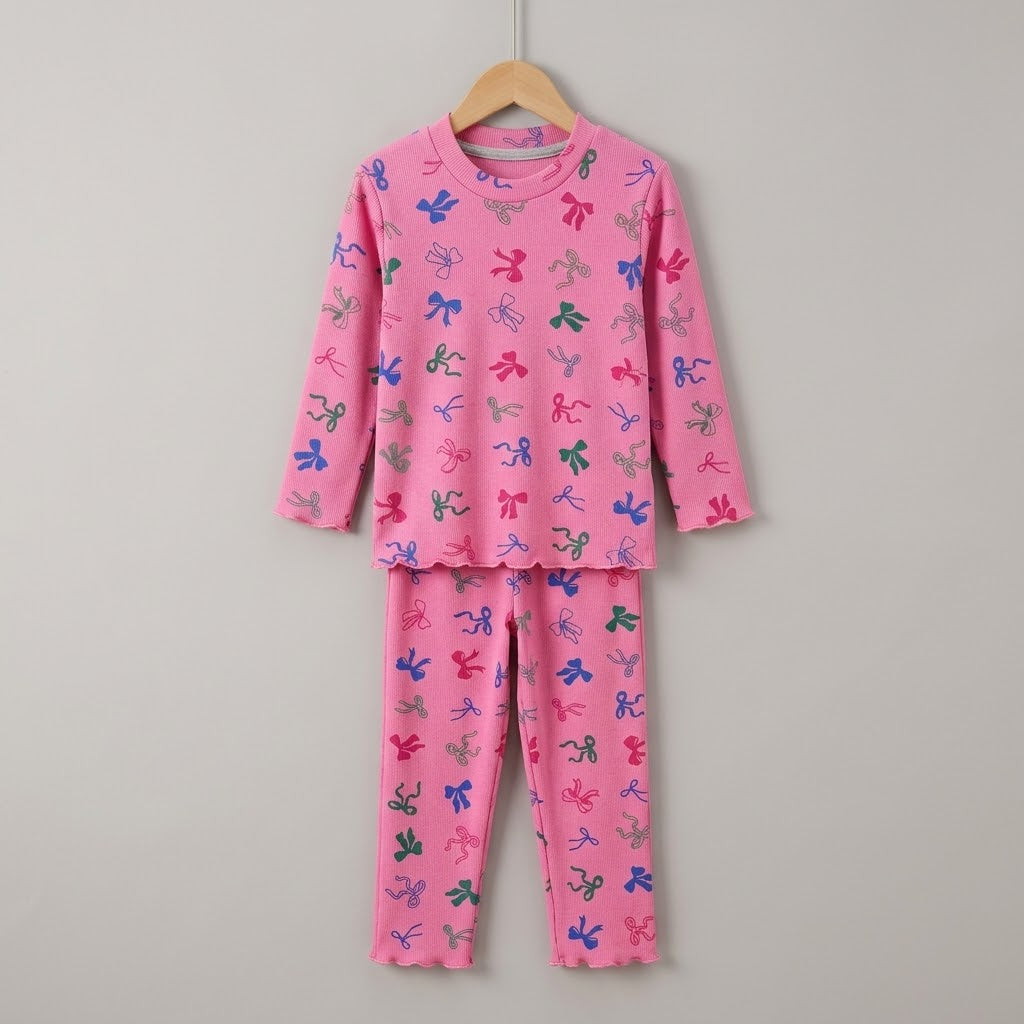 Pink Ribbon & Knot Lounge Set
